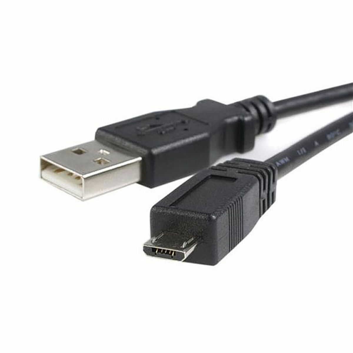 Câble USB vers Micro USB Startech UUSBHAUB1M USB A Micro USB B Noir
